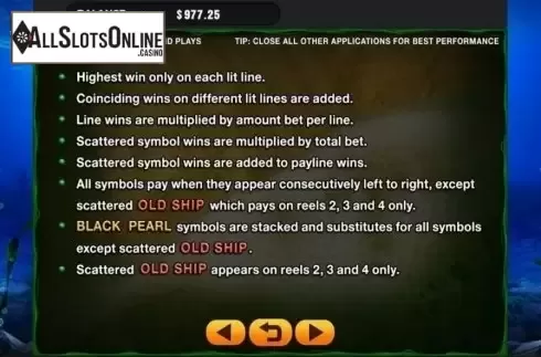 Game Rules. Black Pearl from GMW