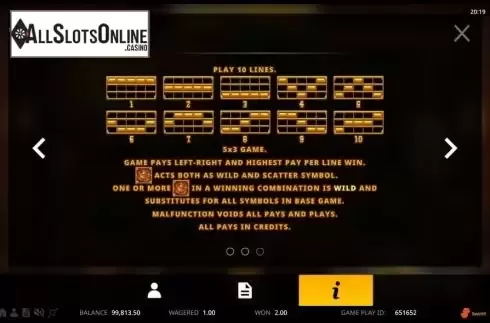Paytable 3