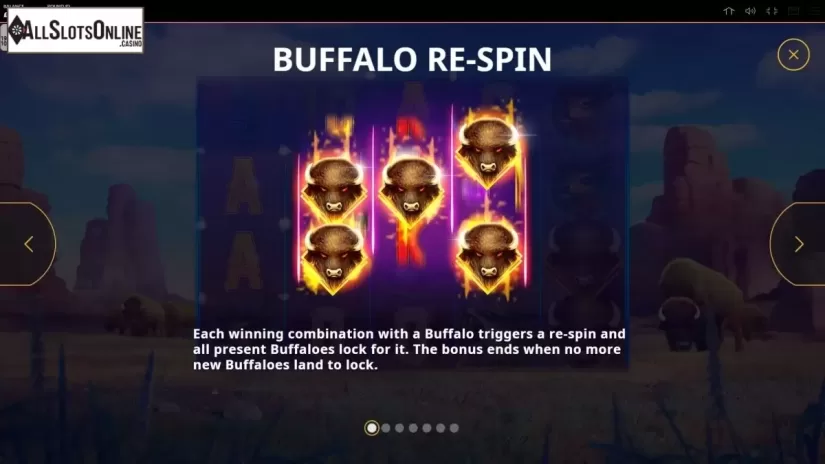 Features . Buffalo Respin from Cayetano Gaming