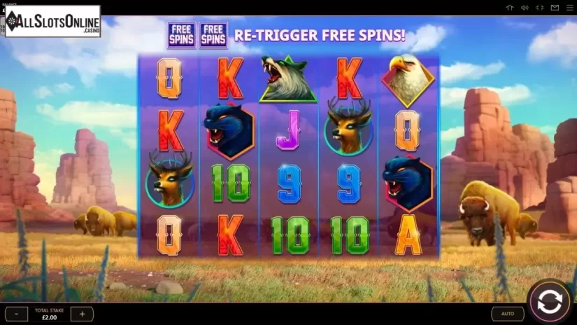Reel Screen. Buffalo Respin from Cayetano Gaming