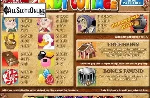 Screen2. Candy Cottage from Rival Gaming
