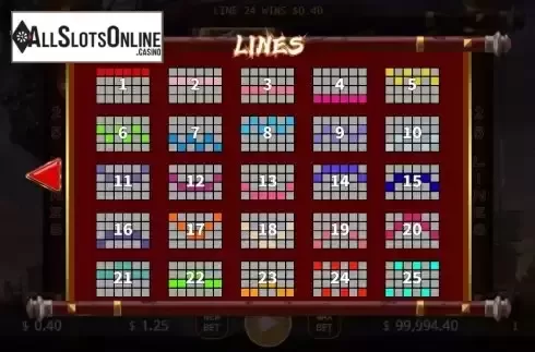 PayLines screen