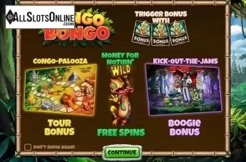 Intro screen. Congo Bongo (Gameiom) from Asylum Labs Inc.