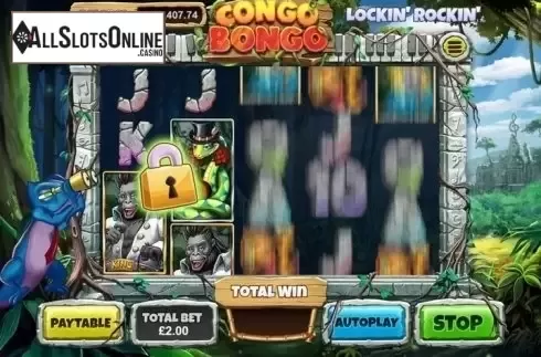 Respin screen. Congo Bongo (Gameiom) from Asylum Labs Inc.