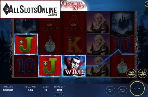 Win Screen 2. Creatures of the Night from Bally Wulff