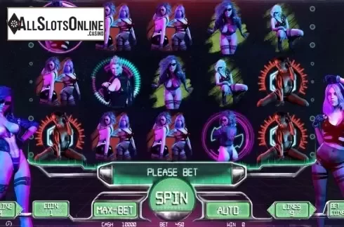 Reel screen. Cyber Girls from BetConstruct