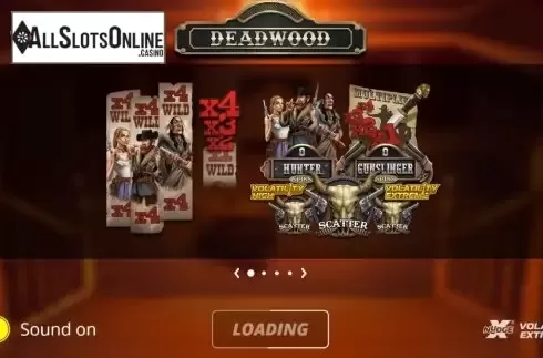 Start Screen. Deadwood from Nolimit City