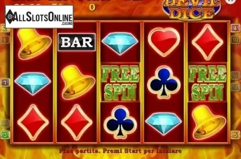 Reel screen. Devil Dice from Magic Dreams