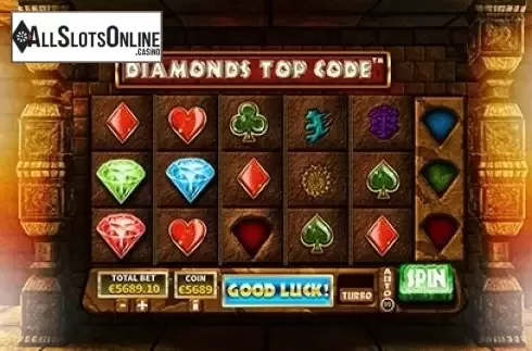 Reel Screen. Diamonds Top Code from Skywind Group