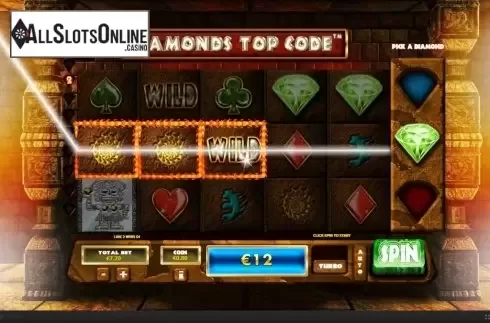 Win Screen 3. Diamonds Top Code from Skywind Group