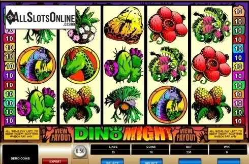 Screen3. Dino Might from Microgaming