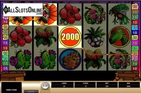 Screen7. Dino Might from Microgaming