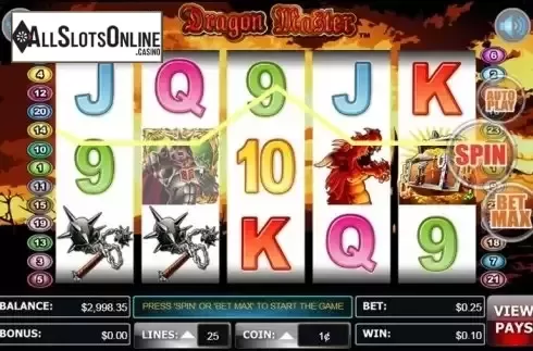 Screen 2. Dragon Master from Wager Gaming