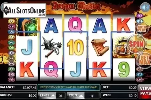 Screen 4. Dragon Master from Wager Gaming