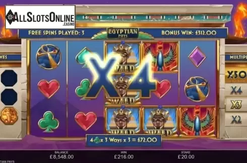 Free Spins 4. Egyptian Pays from Inspired Gaming