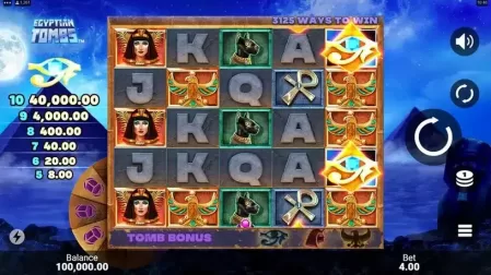 Egyptian Tombs slot screenshot 1