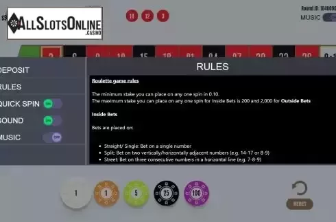 Game Rules Screen
