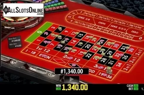 Game Screen 3. Fair Roulette Privee from World Match