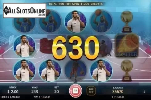 Win Screen. Fastbreak from KA Gaming