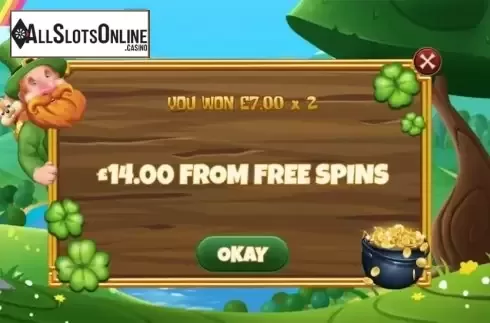 Win screen. Fields O'Clover from Mutuel Play