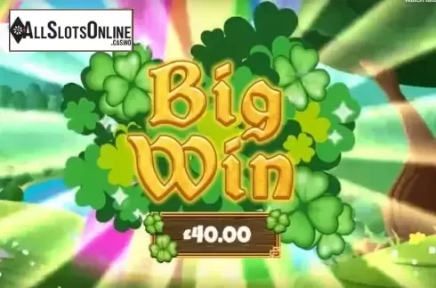 Win screen. Fields O'Clover from Mutuel Play