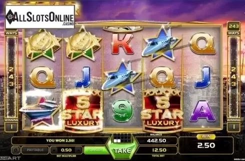 Win Screen 2. Five Star Luxury from GameArt