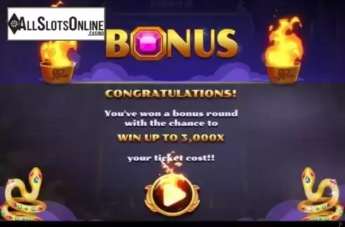 Bonus Game screen
