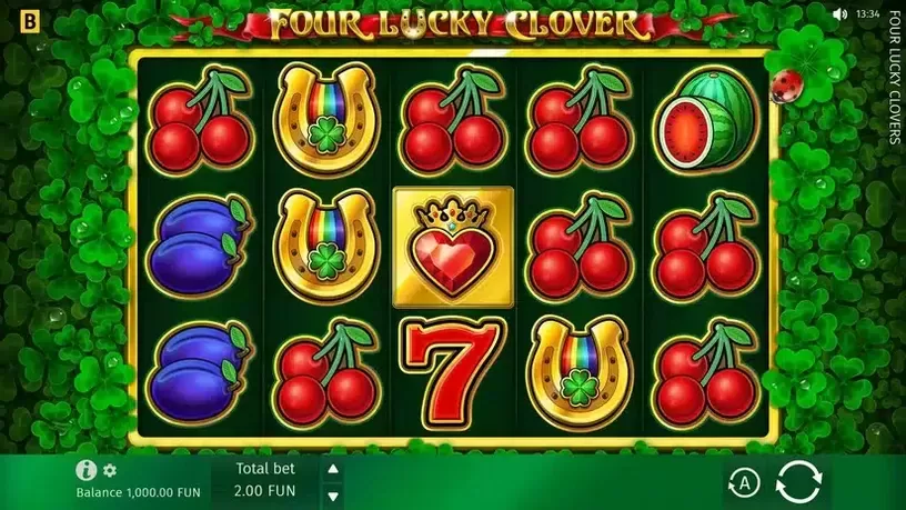 Four Lucky Clover slot screenshot 1