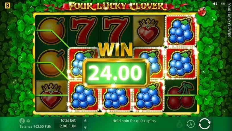 Four Lucky Clover slot screenshot 4
