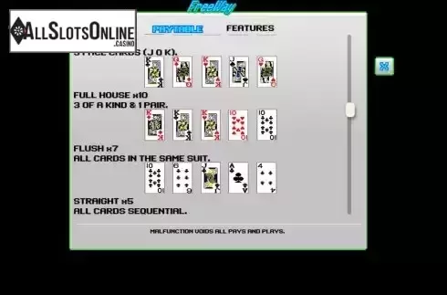 Paytable 4