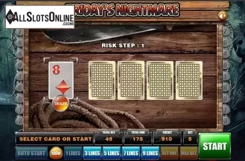 Gamble game . Fridays Nightmare from GameX