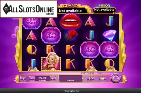 Screen2. Gem Splash Marilyn Monroe from Rarestone Gaming