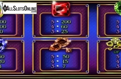 Paytable 2. Gemtopia from RTG