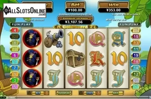 Win Screen. Goldbeard from RTG