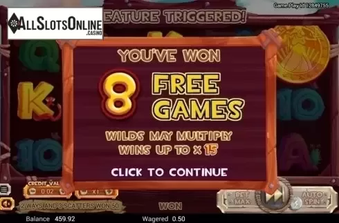 Free Spins. Golden Buffalo (Swintt) from Swintt