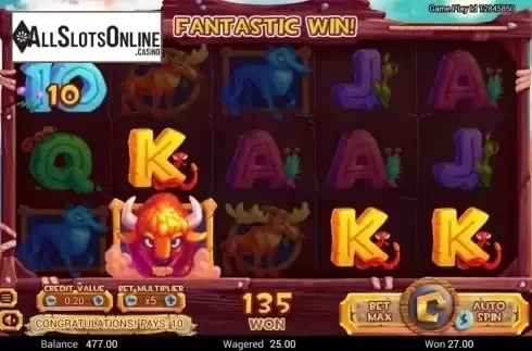 Win Screen. Golden Buffalo (Swintt) from Swintt
