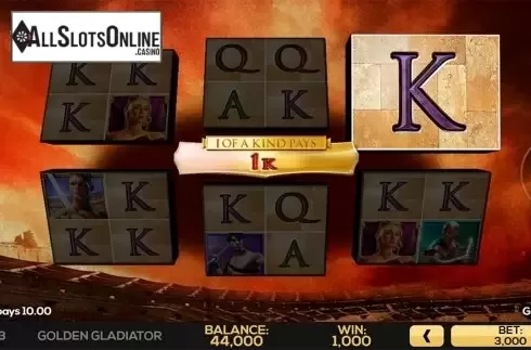 Game workflow . Golden Gladiator from High 5 Games