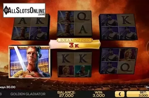 Game workflow 4. Golden Gladiator from High 5 Games