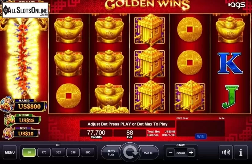 Reel Screen. Golden Wins from AGS