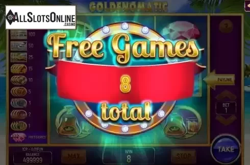 Win Free Games screen
