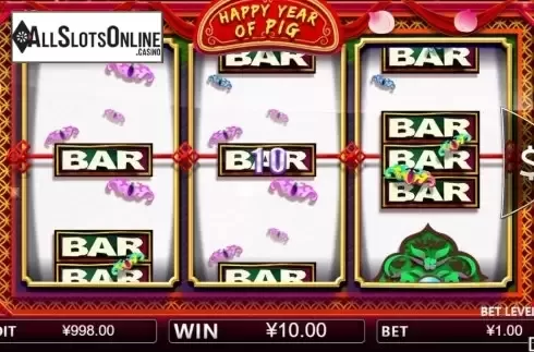 Win screen 1. Happy Year of the Pig from Iconic Gaming