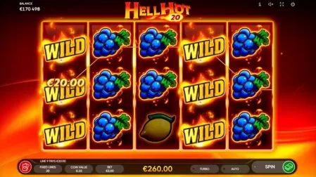 Hell Hot 20 slot screenshot 1