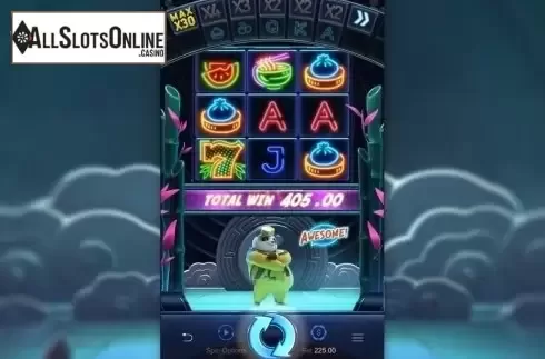 Win Screen. Hip Hop Panda from PG Soft