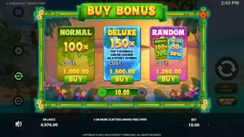 Hola Frutas slot screenshot 3
