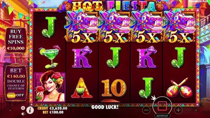 Hot Fiesta slot screenshot 1