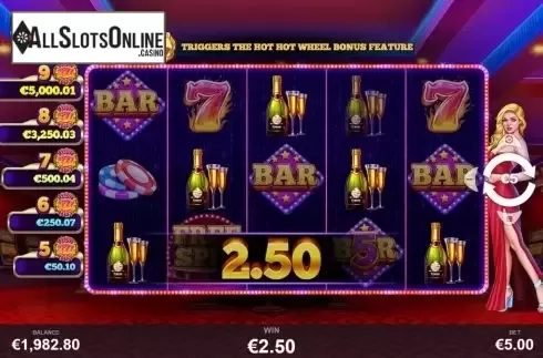 Win Screen . Hot Hot 777s from Pariplay