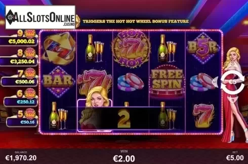 Win Screen 3. Hot Hot 777s from Pariplay