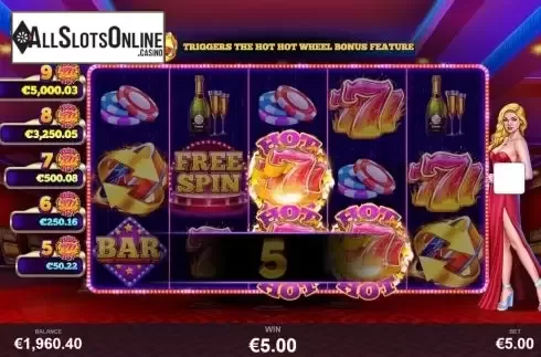 Win Screen 4. Hot Hot 777s from Pariplay