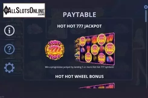 Features . Hot Hot 777s from Pariplay