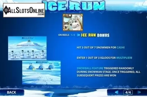 Paytable 4. Ice Run from Playtech